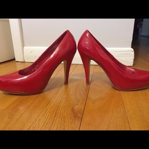 Spring Red Pumps Heels 6.5